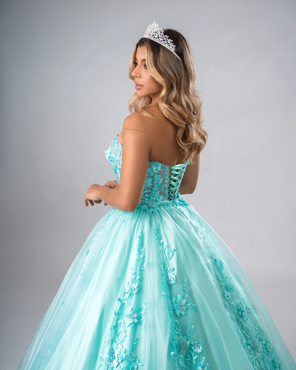 vestido 15 años blanco