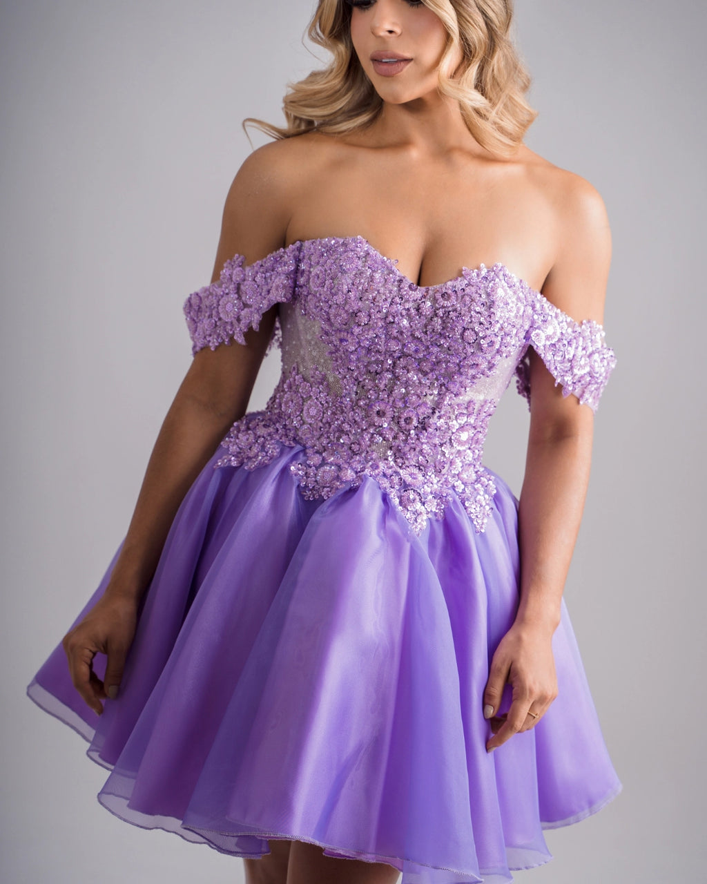 Vestido de 15 años tono lila