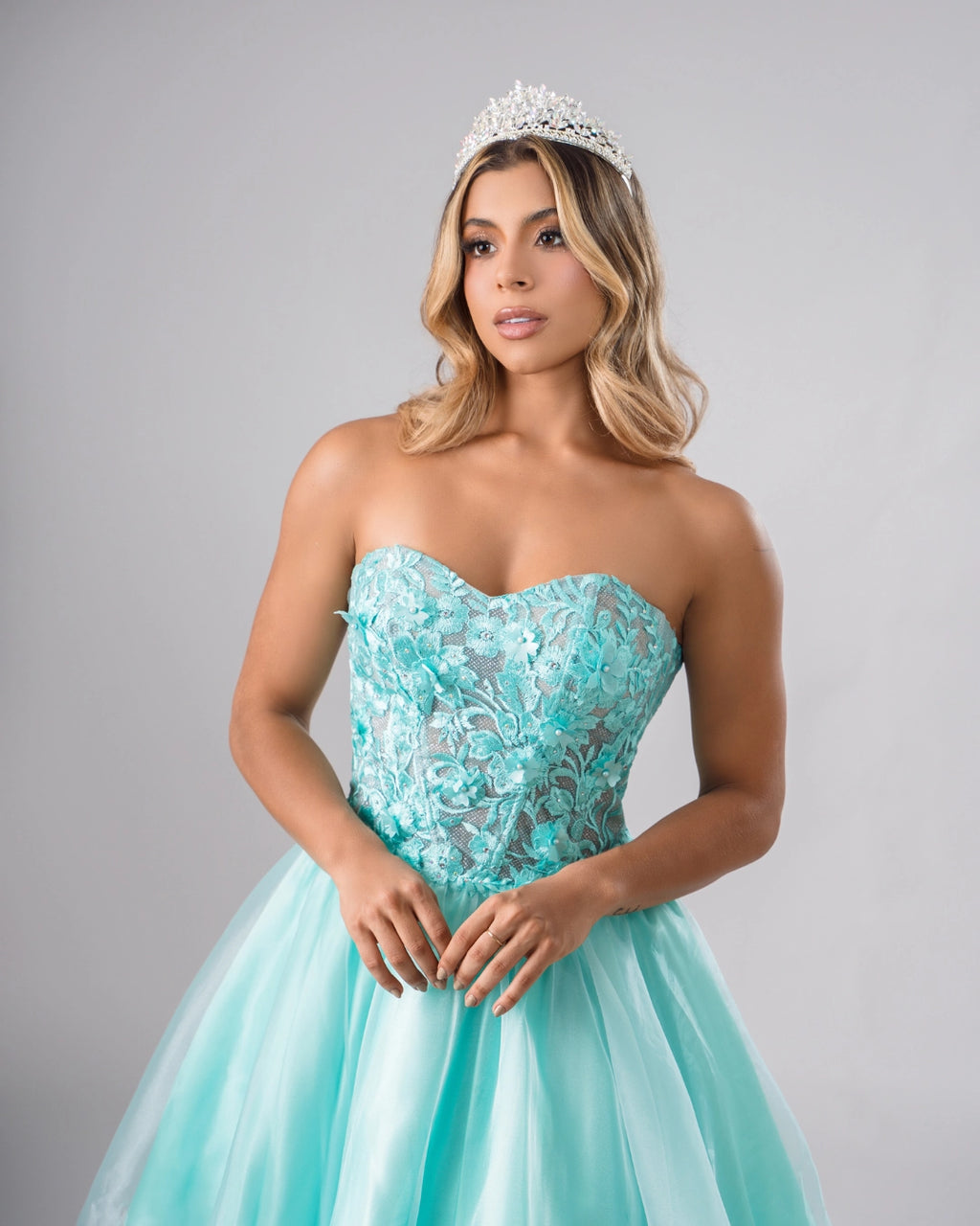 vestido 15 años blanco