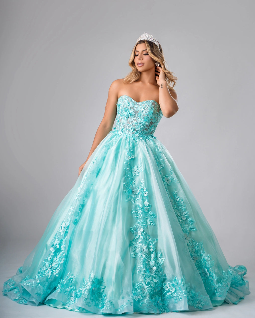 vestido 15 años blanco