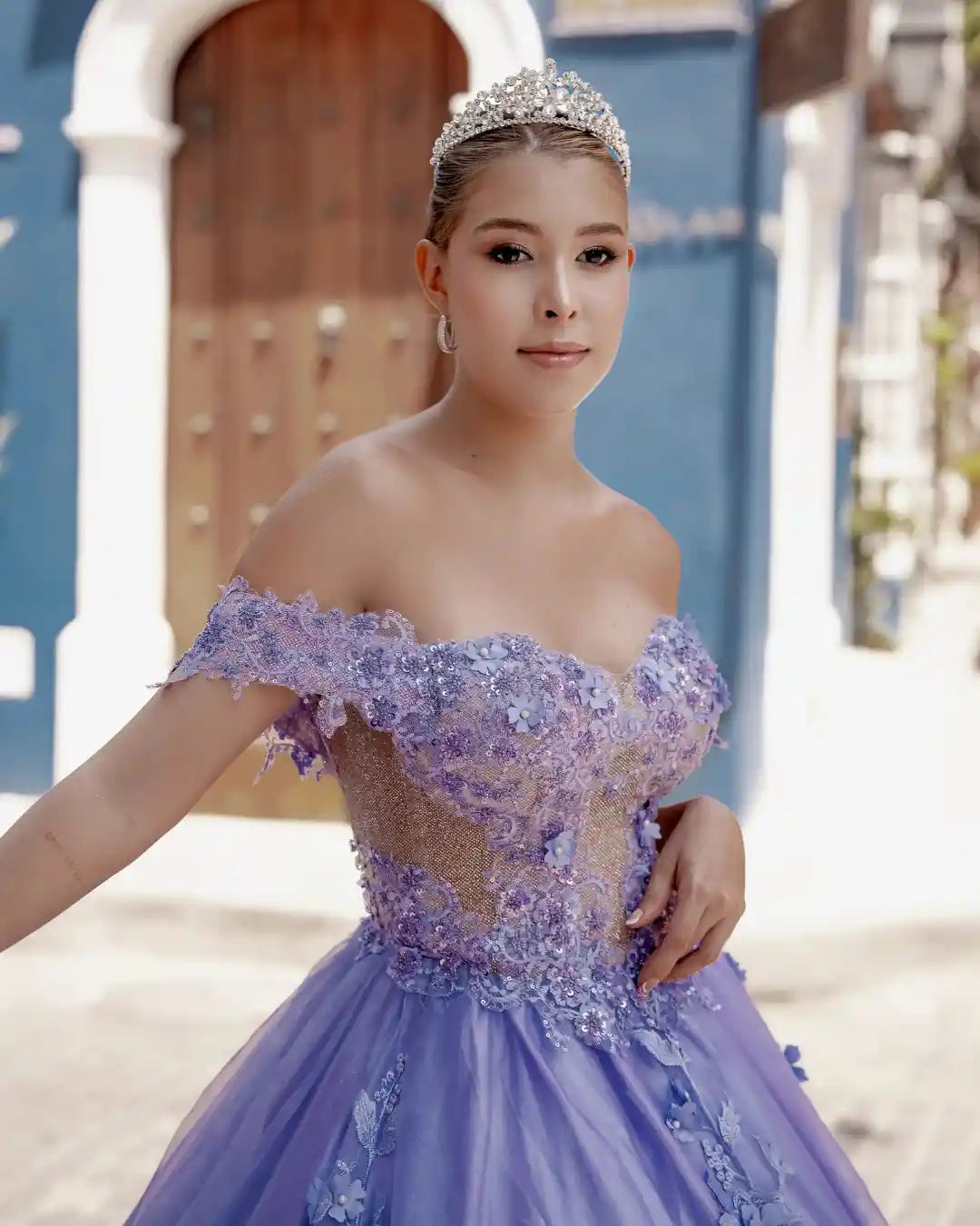 Vestido de 15 años tono lila