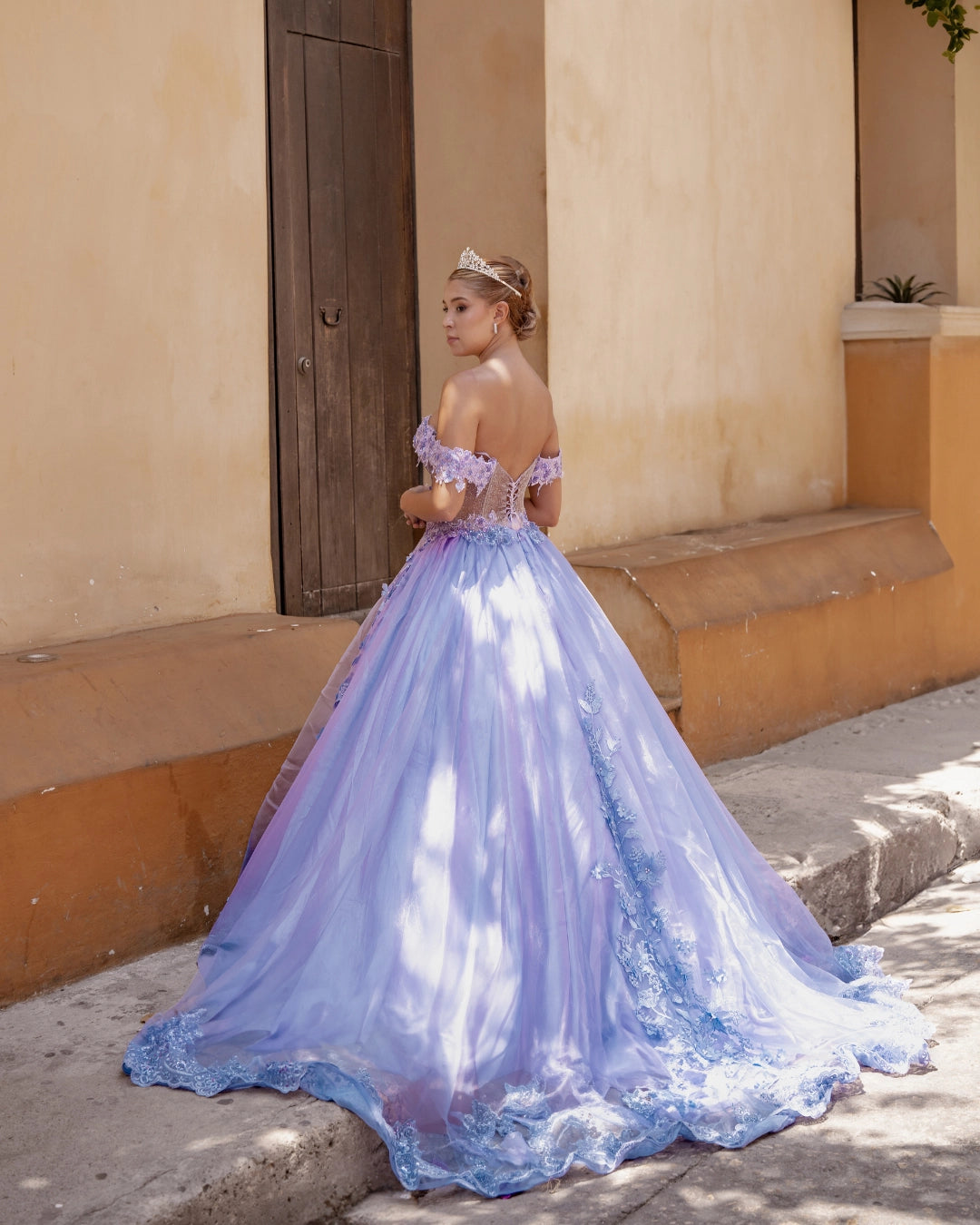 Vestido de 15 años tono lila